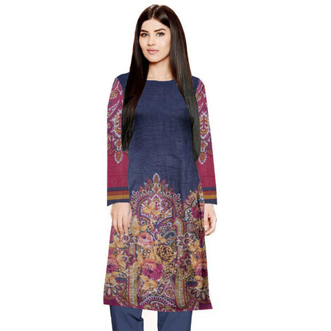 LANCASHIRE DIGITAL PRINTED UNSTITCHED KHADDAR KURTI