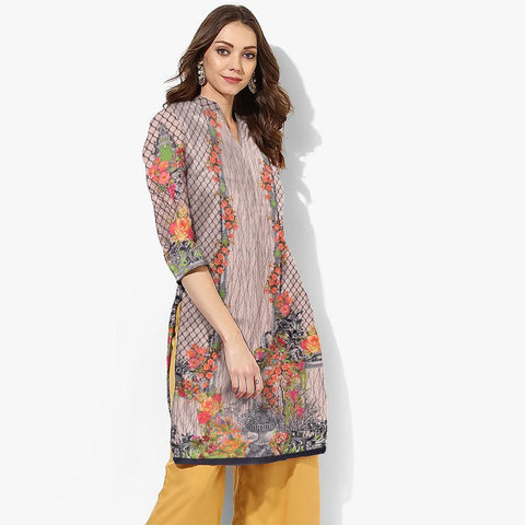 DIGITAL PRINTED HASSINE UNSTITCHED LAWN KURTI