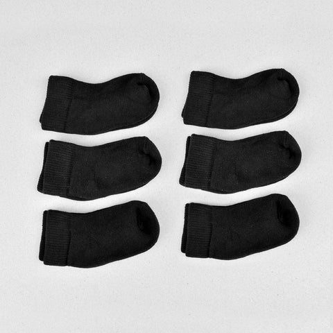 KID'S UNISEX SIX PAIR FOOT LOCKER LOW CUT SOCKS