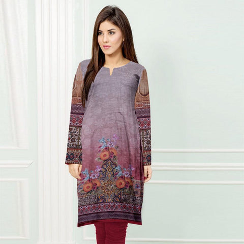 CEREDIGION DIGITAL PRINTED UNSTITCHED KHADDAR KURTI