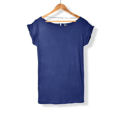 SOYOU BACK ZIPPER WOMEN'S TEE SHIRT