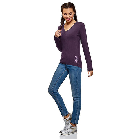WOMEN'S FIRST SMART FLORAL DESIGN SWEAT SHIRT