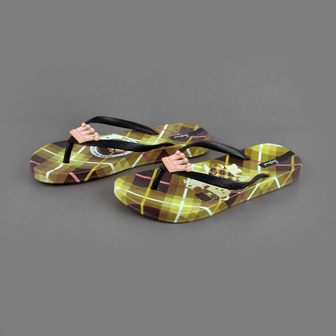 WOMEN'S TEDDY BEAR COLLECTION SELF TREND FLIP FLOP