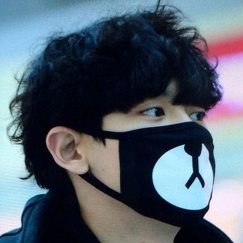 CUTE BARE FACE ANTI DUST COTTON MASK