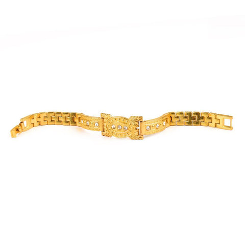 GLABRA STONES INLAY GOLDEN BRACELET