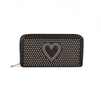KORGAN HEART DESIGN REXINE CLUTCH BAG