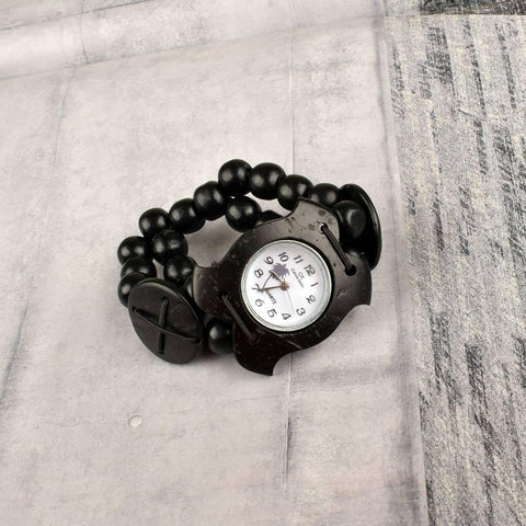 KESERA WOODEN HANDCRAFTED BRACELET CUM WATCH