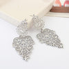 NEW BOHEMIA VINTAGE HOLLOW LEAVES EXAGGERATED EARRINGS