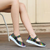 WOMEN'S ELASTIC BAND HAND WOVEN FLAT SOLE SHOES