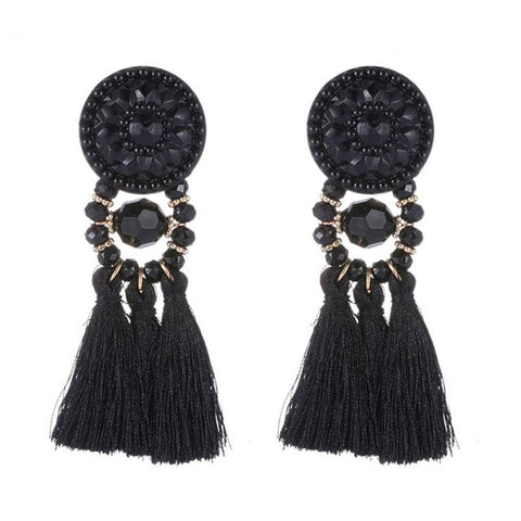 WOMEN'S VINTAGE STATEMENT LONG DROP EARRINGS