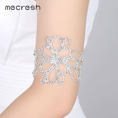 MECRESH FLORAL BRIDAL CRYSTAL BRACELET